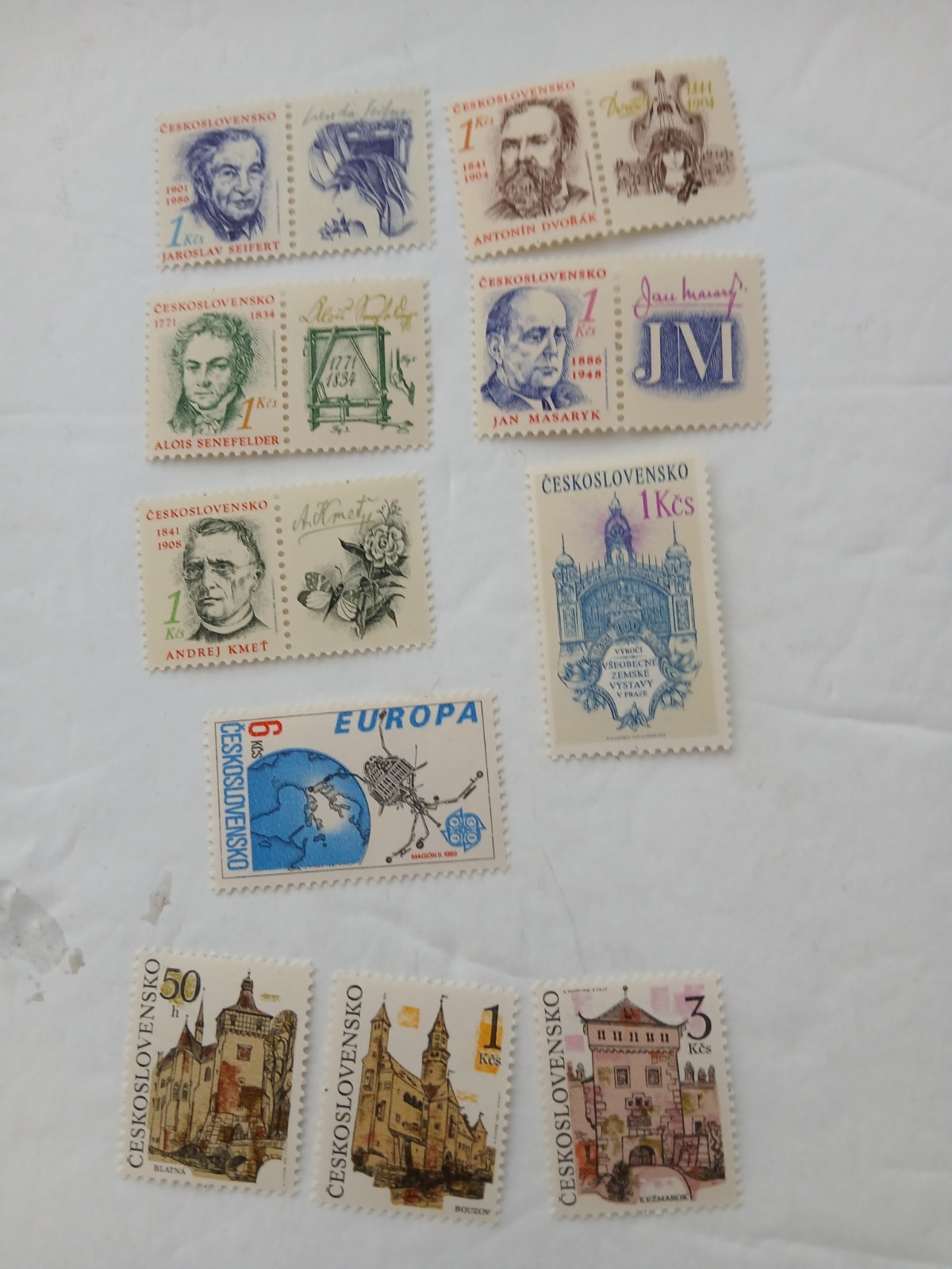 Czech 1991 collection Scott 2820-2826 & 2828-2830 MNH