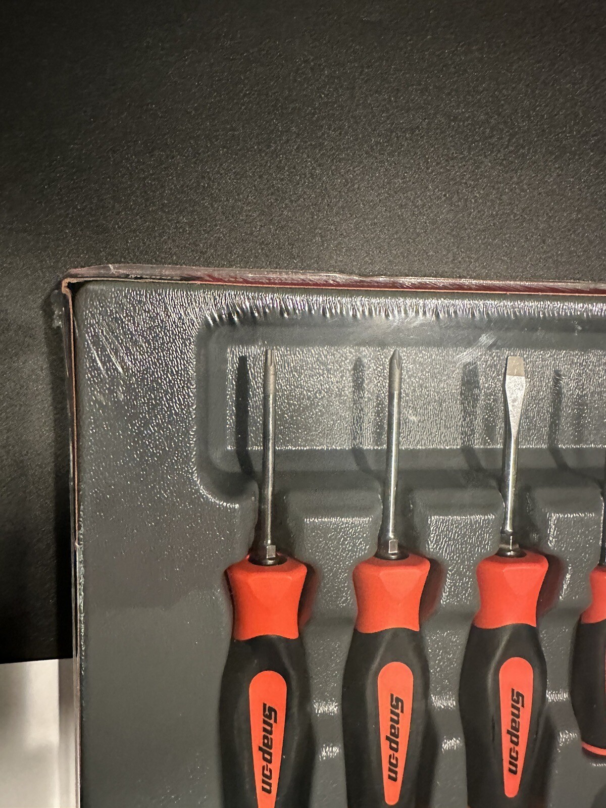SNAP ON TOOLS SGDXW120B O 12 pc ORANGE Soft Grip Combination Screwdriver Set +
