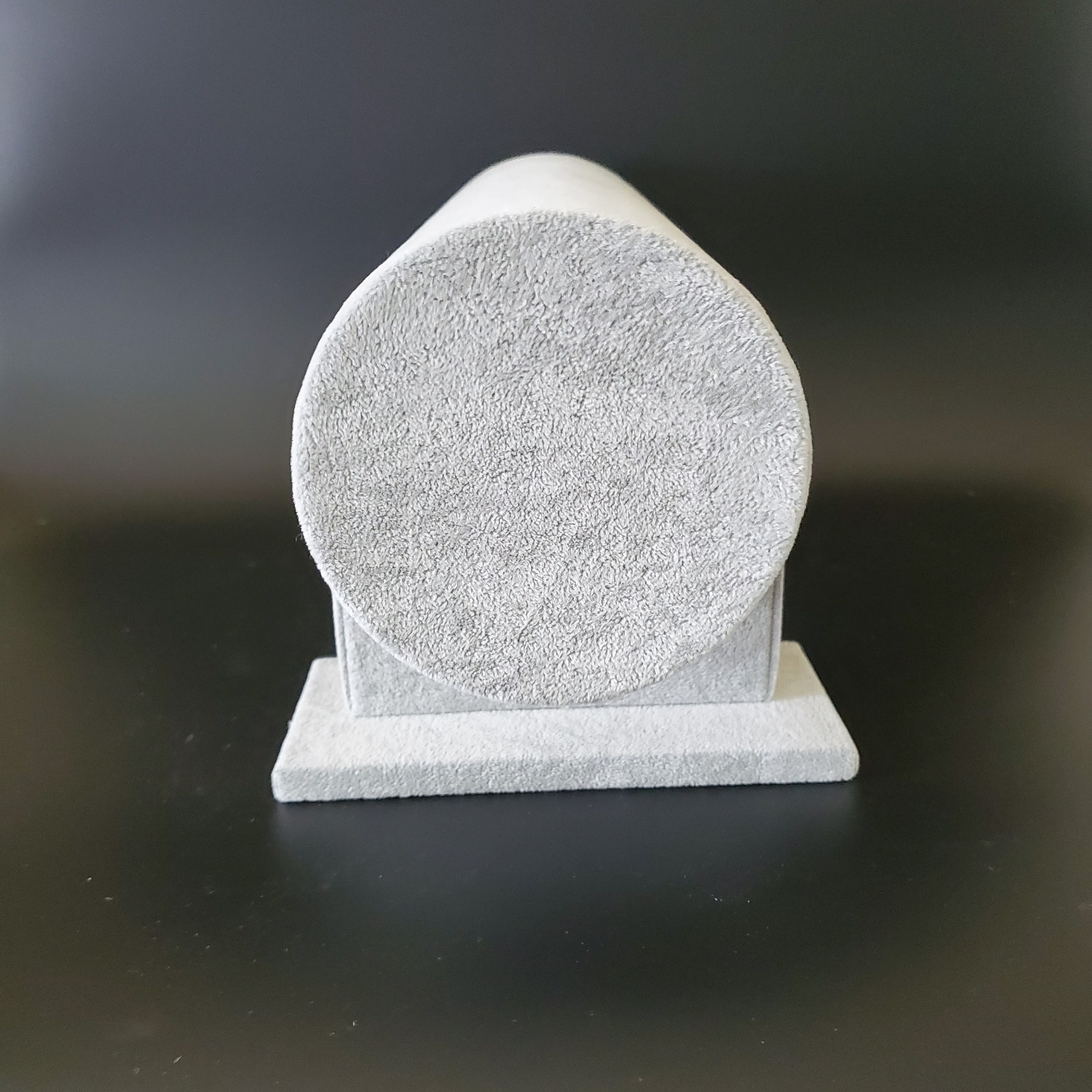 Large Soft Gray Velvet Headband Holder Display Organizer Stand