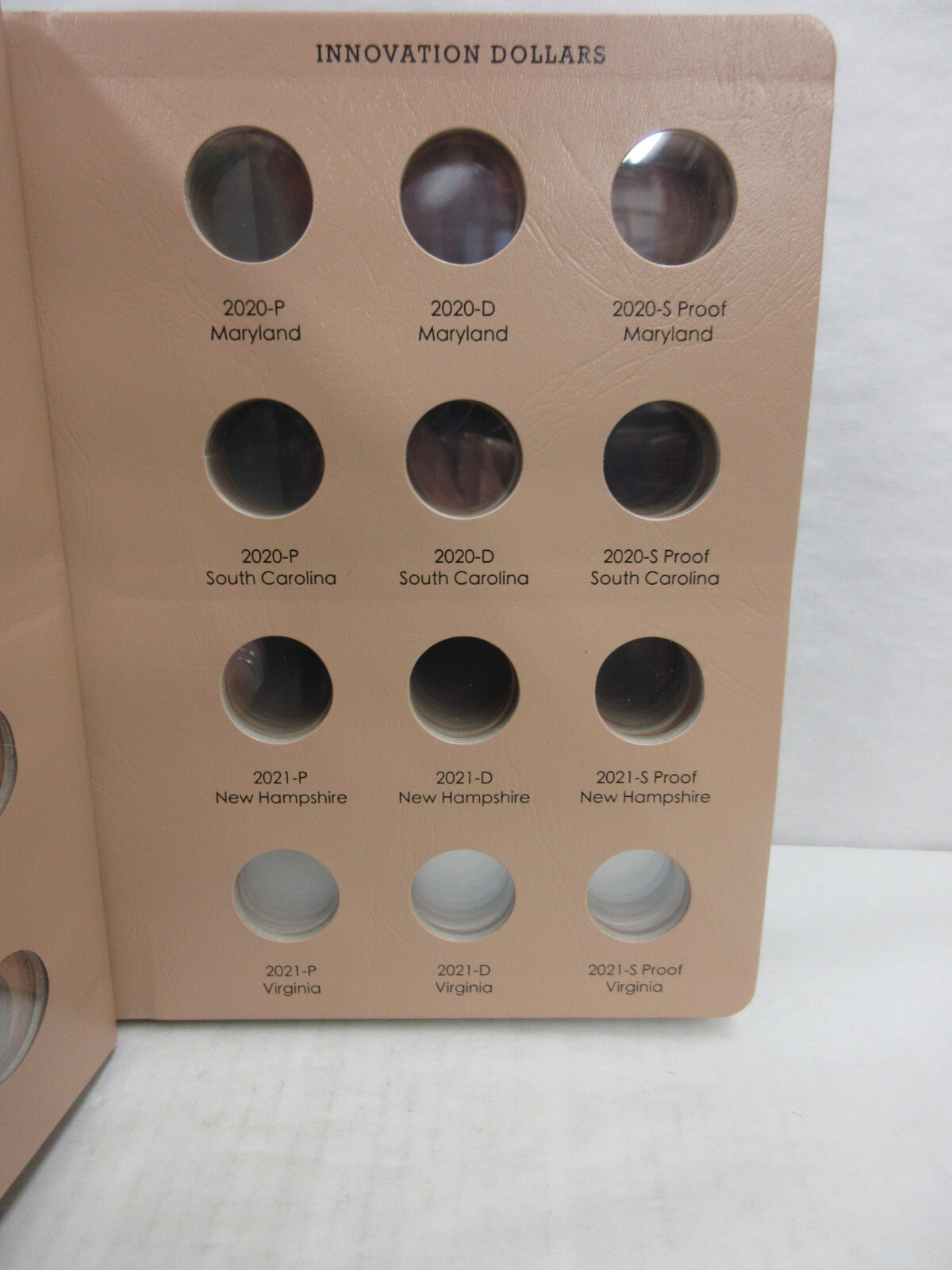 Dansco Coin Album #8188 US Innovation Dollar 2018-2024 w Proofs 7 Page Album NEW