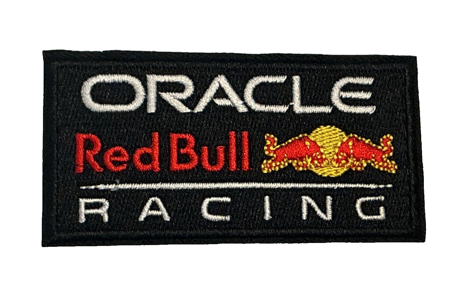 RED BULL Racing Motorsports Energy Drink - Black Embroidered Iron-On Patch