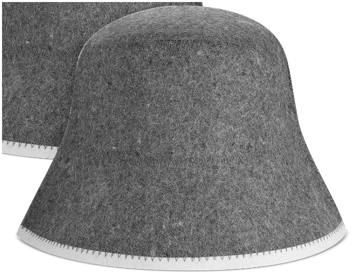 Sauna Hat, Natural Wool Sauna Hat for Men and Women, Russian Banya Cap, Soft