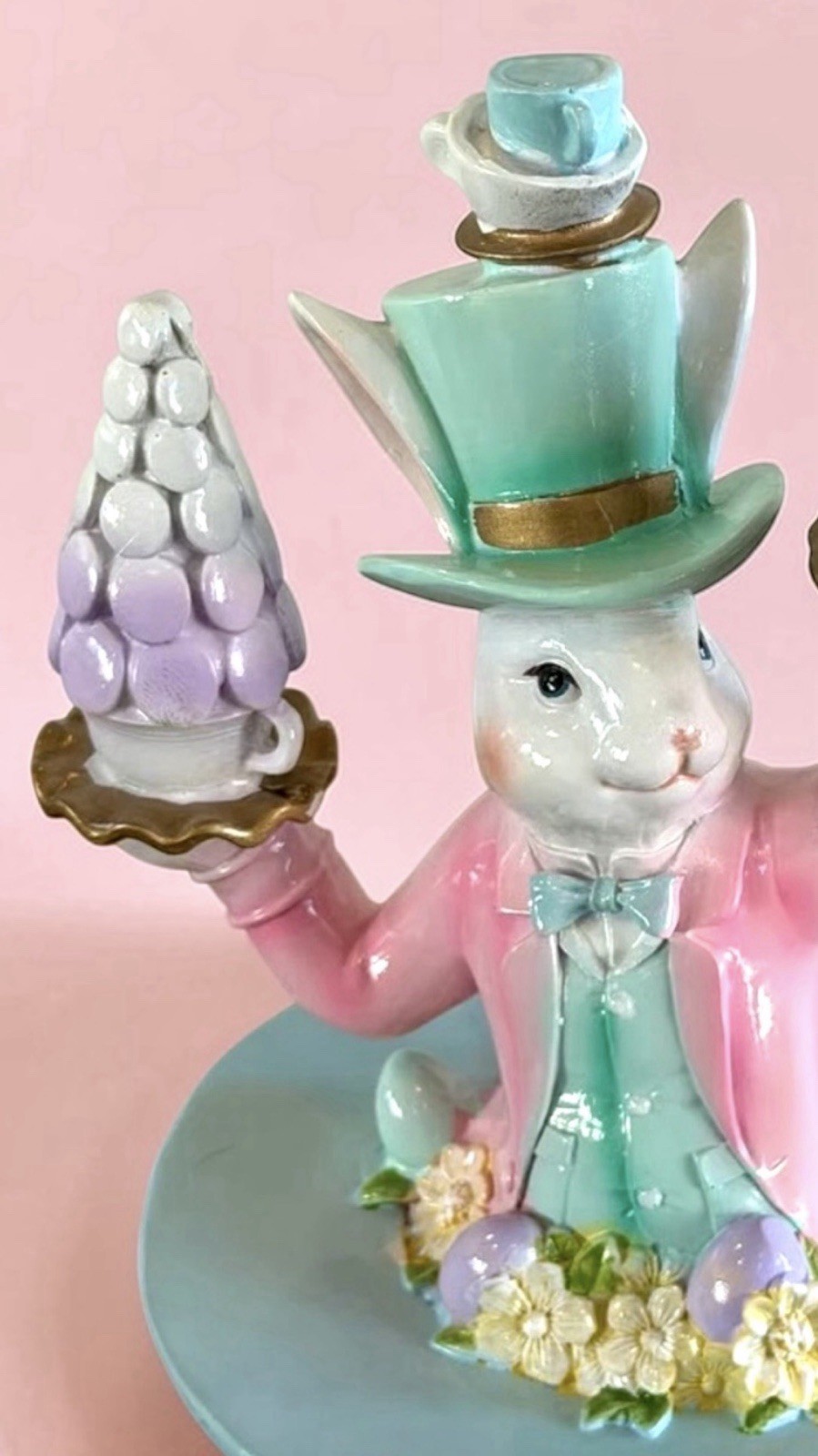 Easter MAD HATTER BUNNY Rabbit In Top Hat Mackenzie Style 10” NEW IN BOX