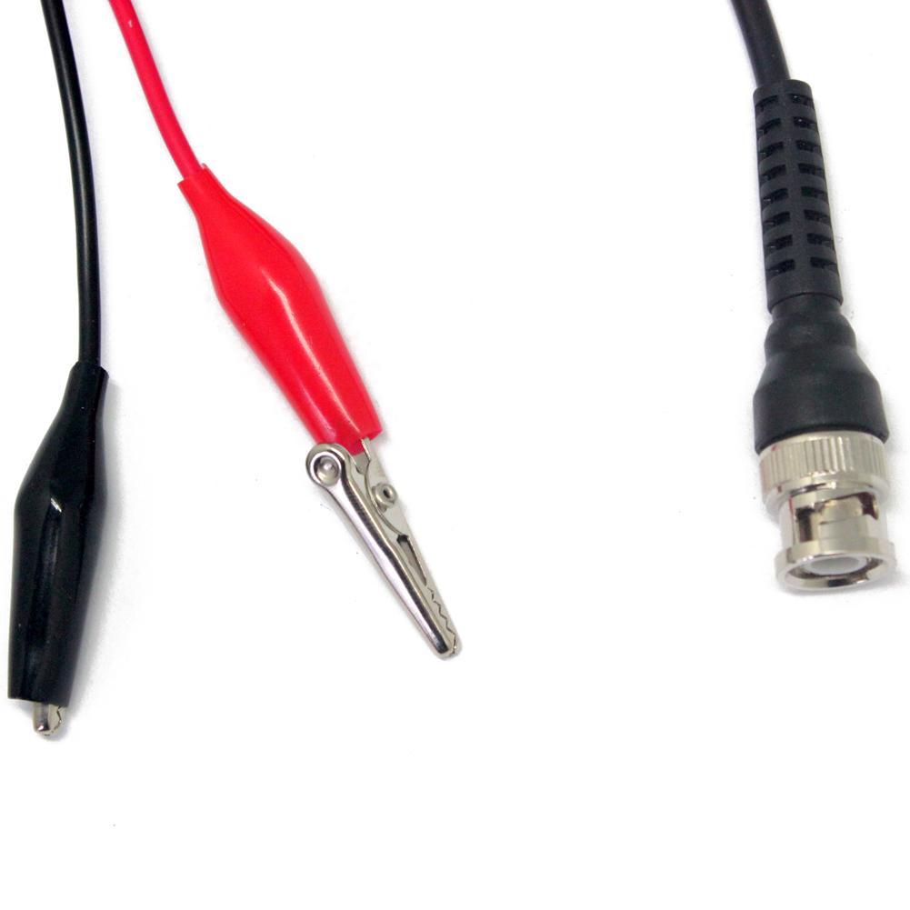 Aidetek Test Clips (Red+Black) to BNC Male And BNC an Alligator Test Clip P1030