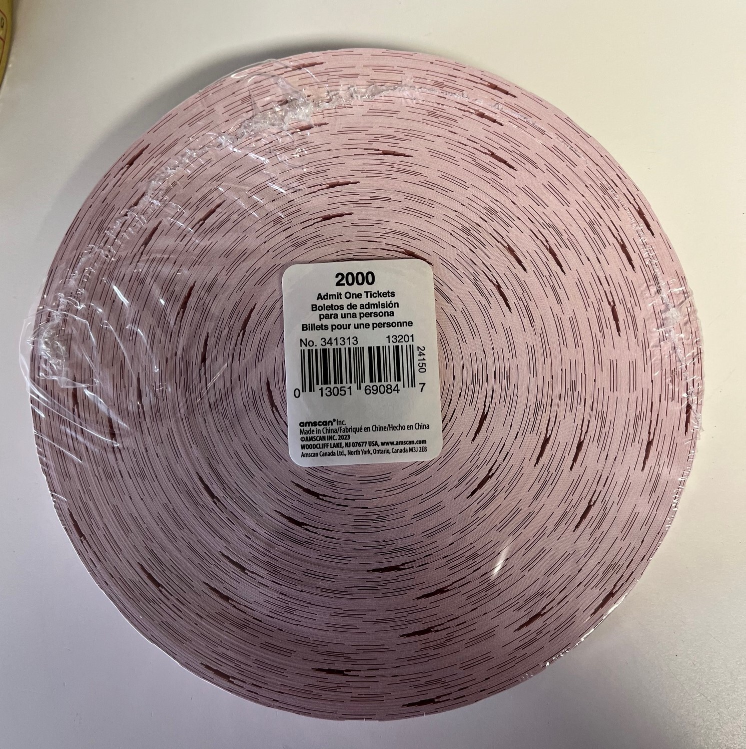 2000 Admit One Carnival Tickets Choose Color