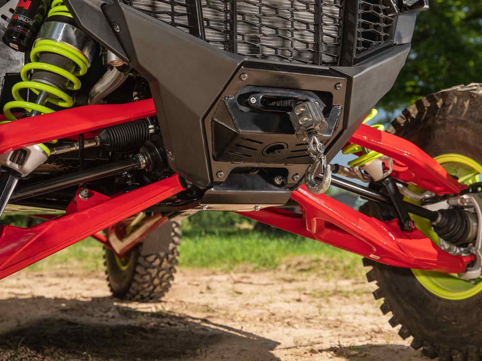 SuperATV Winch Mounting Plate for Polaris RZR Pro R / Turbo R (2022+)