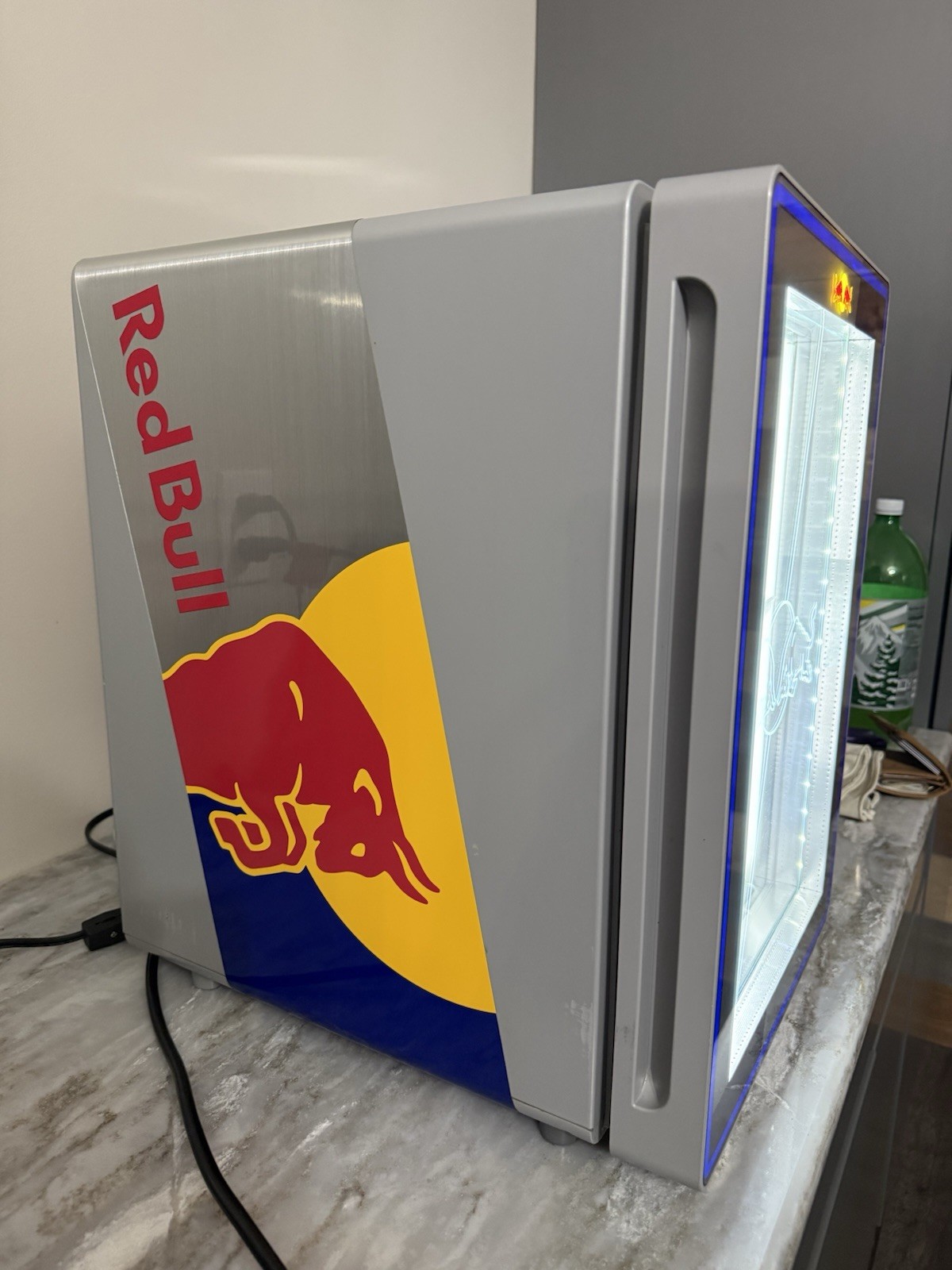 Red Bull RB-GDC BABY ECO LED Mini Fridge Aluminum LED Lighting Single Door