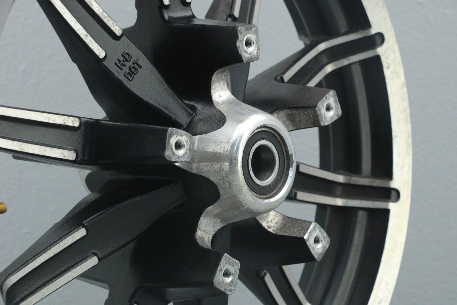 2014 Harley Road King 17" x 3.00" Front Wheel Rim IMPELLER 25mm NON ABS