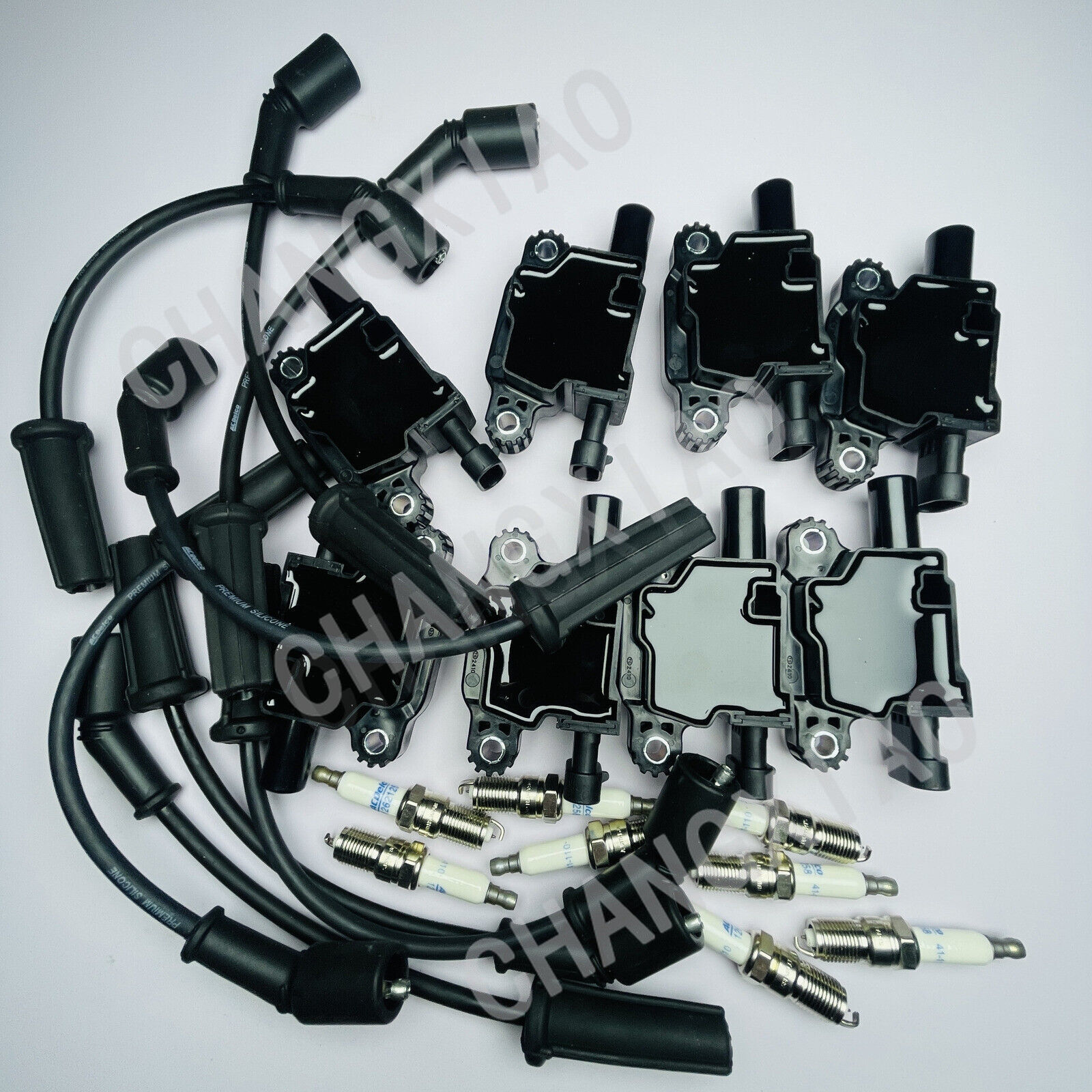 OEM AcDelco 8 PACK UF413 Ignition Coil + 41-110 Spark Plug + 9748UU Wire Fit GMC