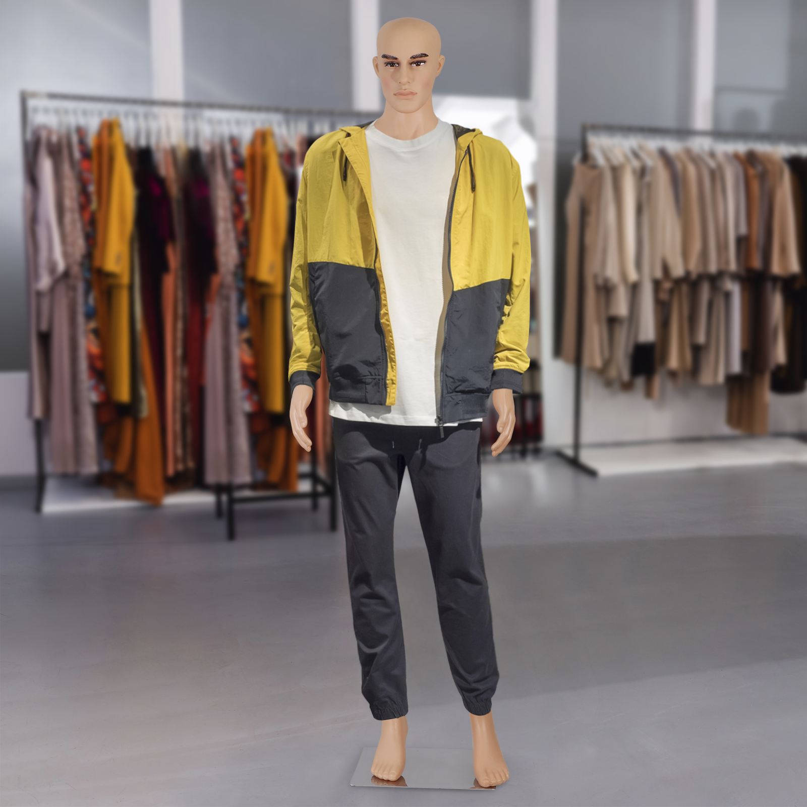 Male Mannequin Full Body 71 inch High Realistic Clothing Mannequin with Base