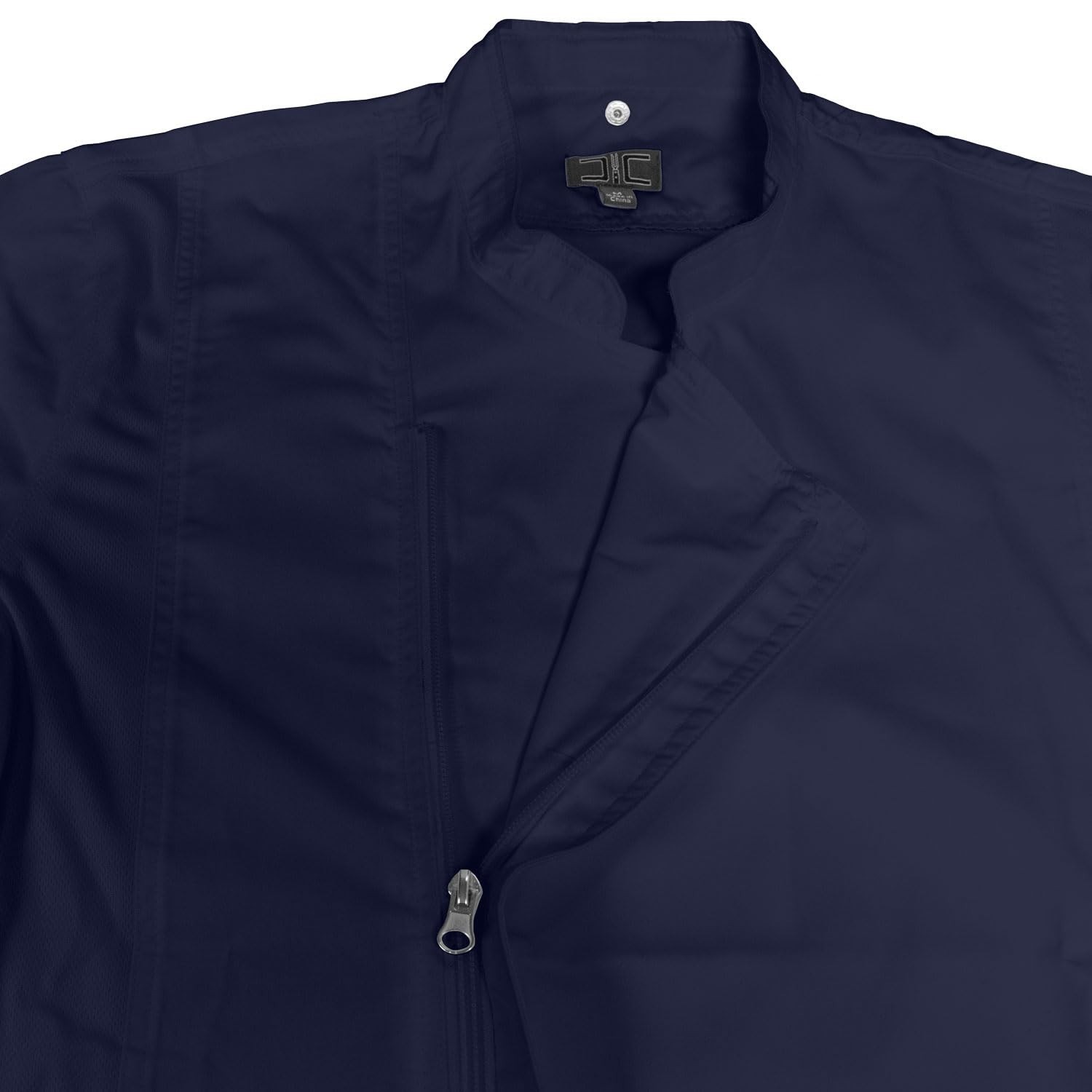Chef Code Zip Front Cool Breeze Chef Coat Medium Navy