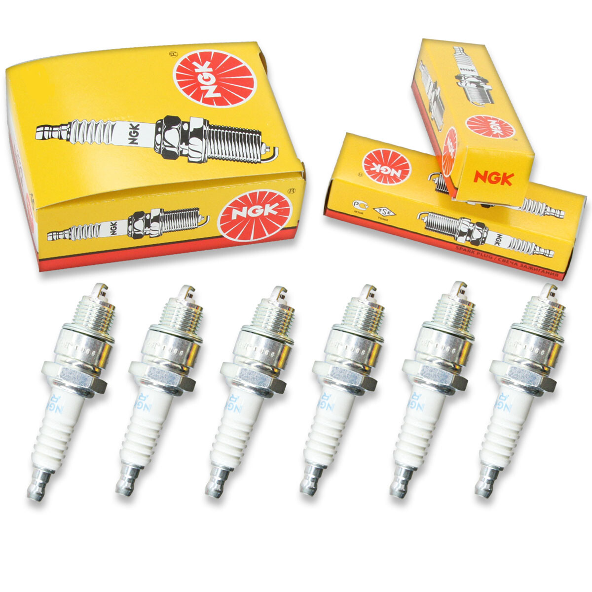 6 pc NGK 3133 BPZ8HS-10 Standard Spark Plugs for QL82YC QL78YC6 QL78YC 939M zi