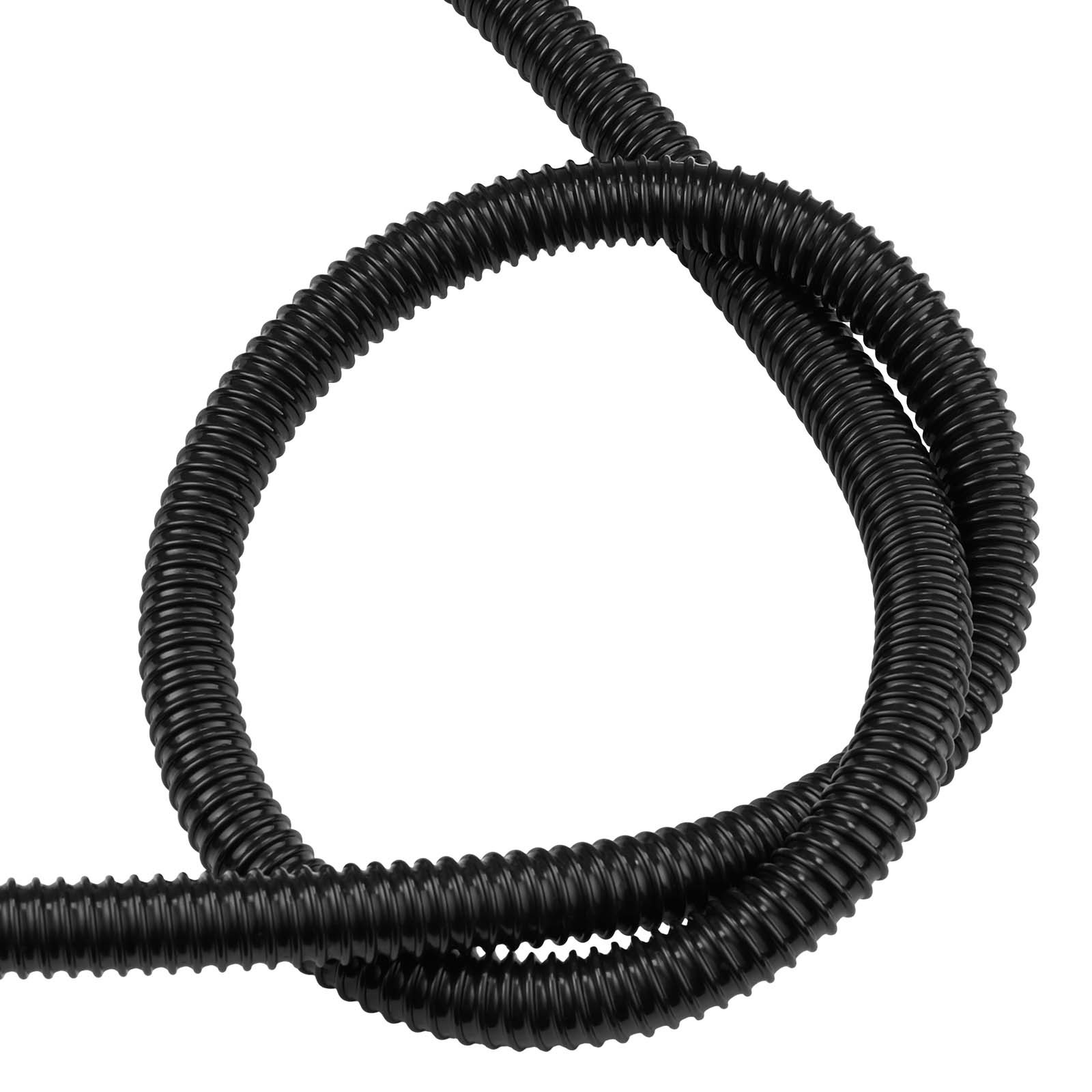 Uimoso 21 ft Flexible PVC Pond Tubing 1 in Inner Diameter, Corrugated Drain Hose