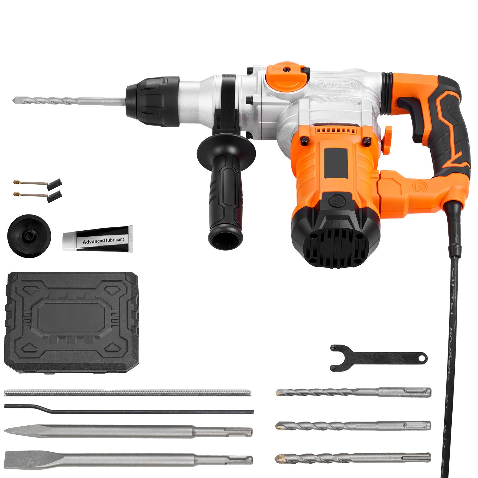 Uimoso Rotary Hammer Drill 1-1/8 in SDS-Plus Electric for Concrete and Masonry