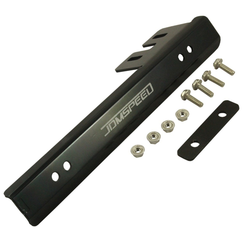 Universal Black Front Bumper License Plate Mount Bracket Relocator Holder NEW