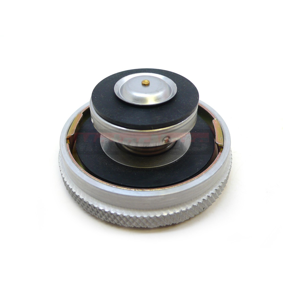 Radiator Cap 16 lbs PSI Muscle Car Knurled Grip Finned Billet Aluminum Universal