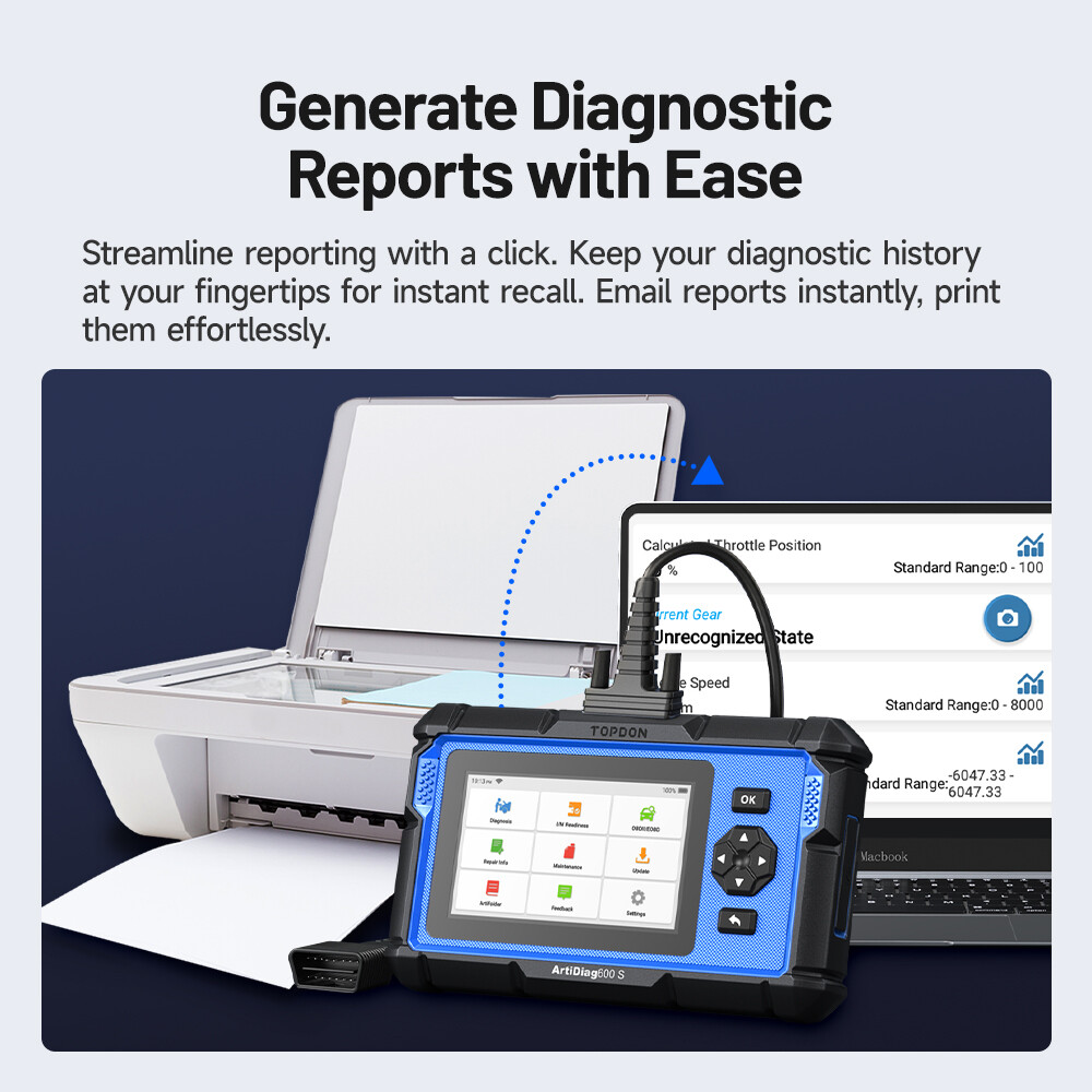 🔥2025 TOPDON AD600S OBD2 Scanner Engine ABS SRS SAS AT TPMS EPB Diagnostic Tool