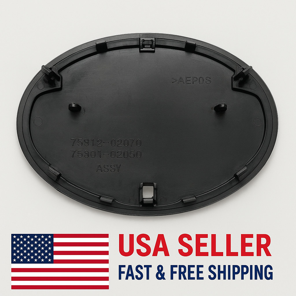 14CM Black Piano Front Grille Emblem Badge for Toyota Corolla 2009-2013