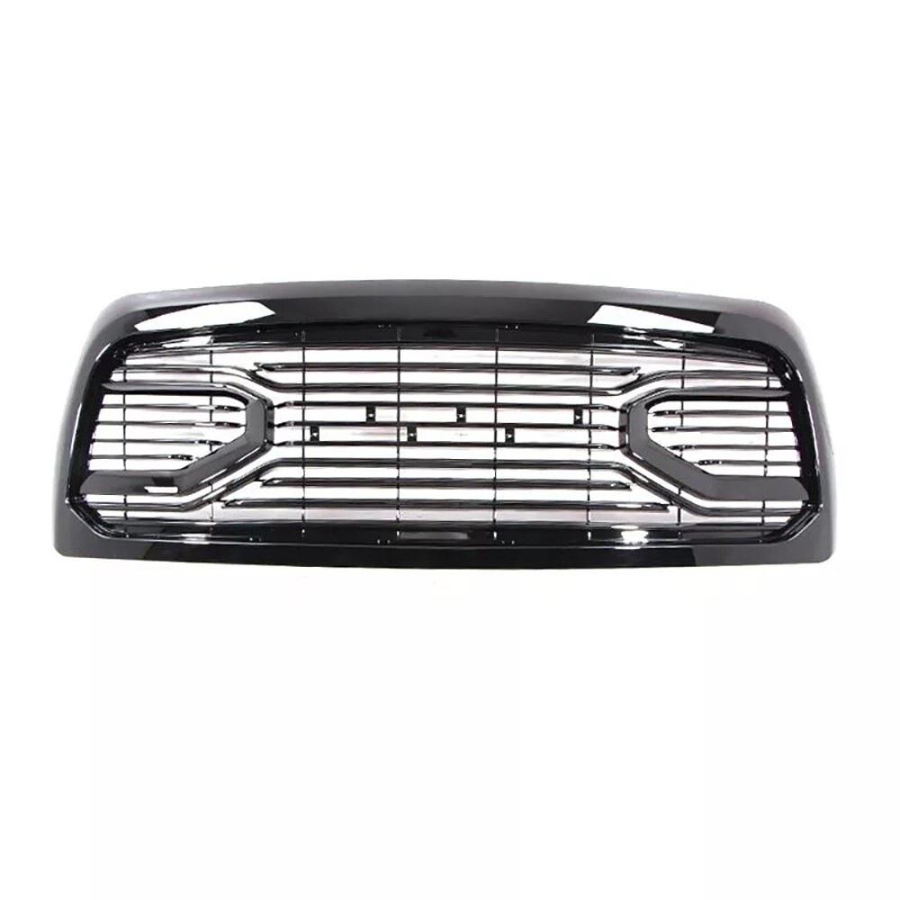 Front Grille For 2010-2018 Dodge Ram 2500 3500 Grill Mesh Gloss Black W/Letters