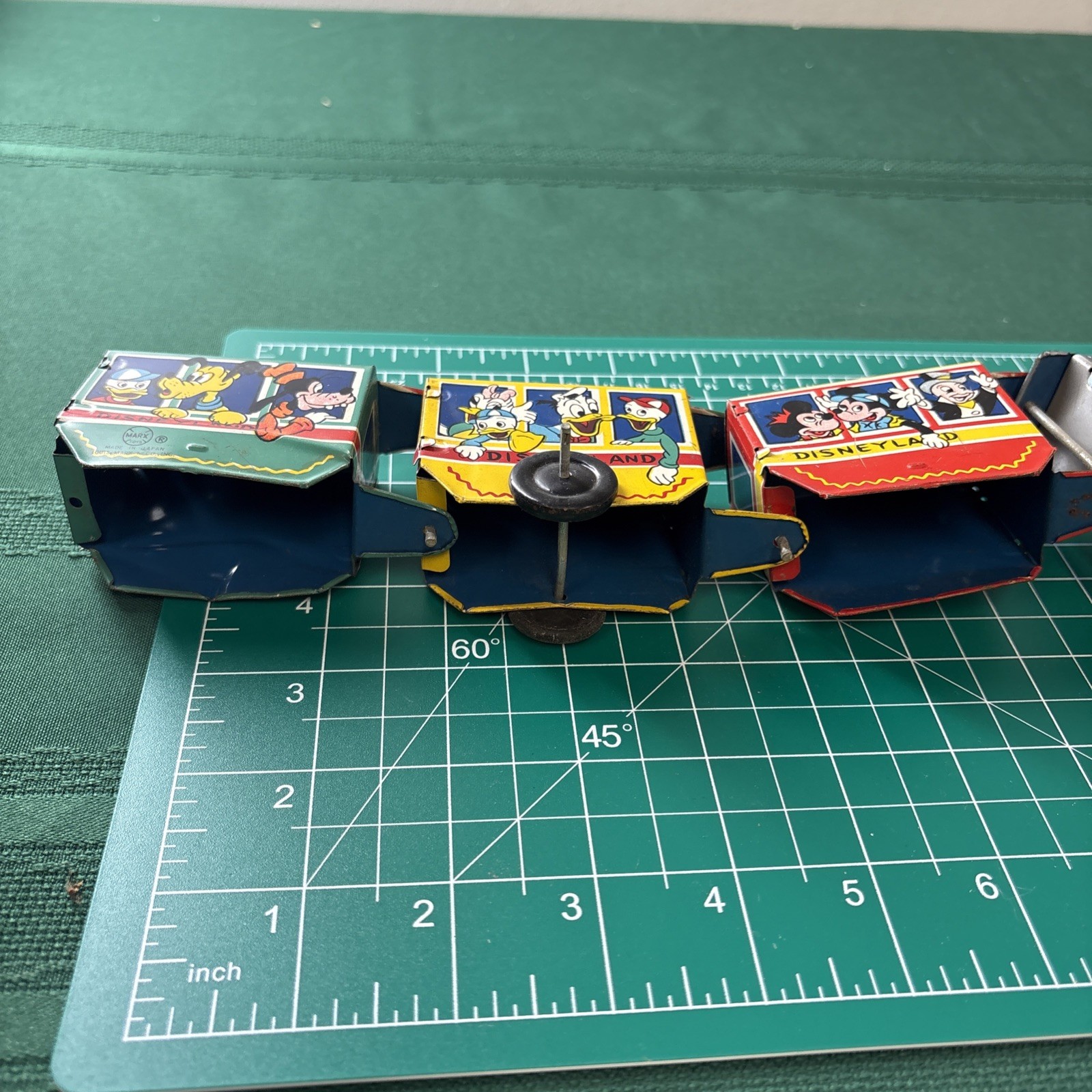 1950's MARX TIN LITHO WIND UP MICKEY MOUSE DISNEYLAND TRAIN Pre Owned Not Tested