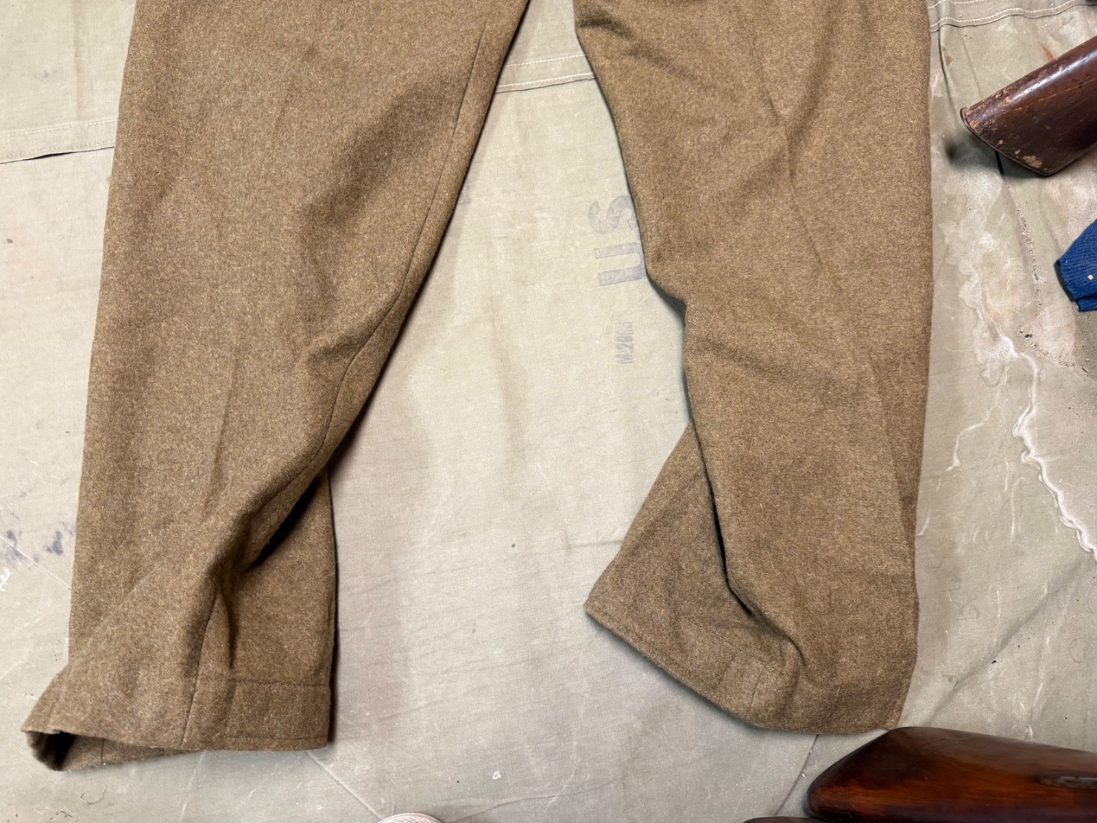 WWII BRITISH ARMY P1937 P37 WOOL BATTLEDRESS FIELD TROUSERS-SIZE 3XLARGE