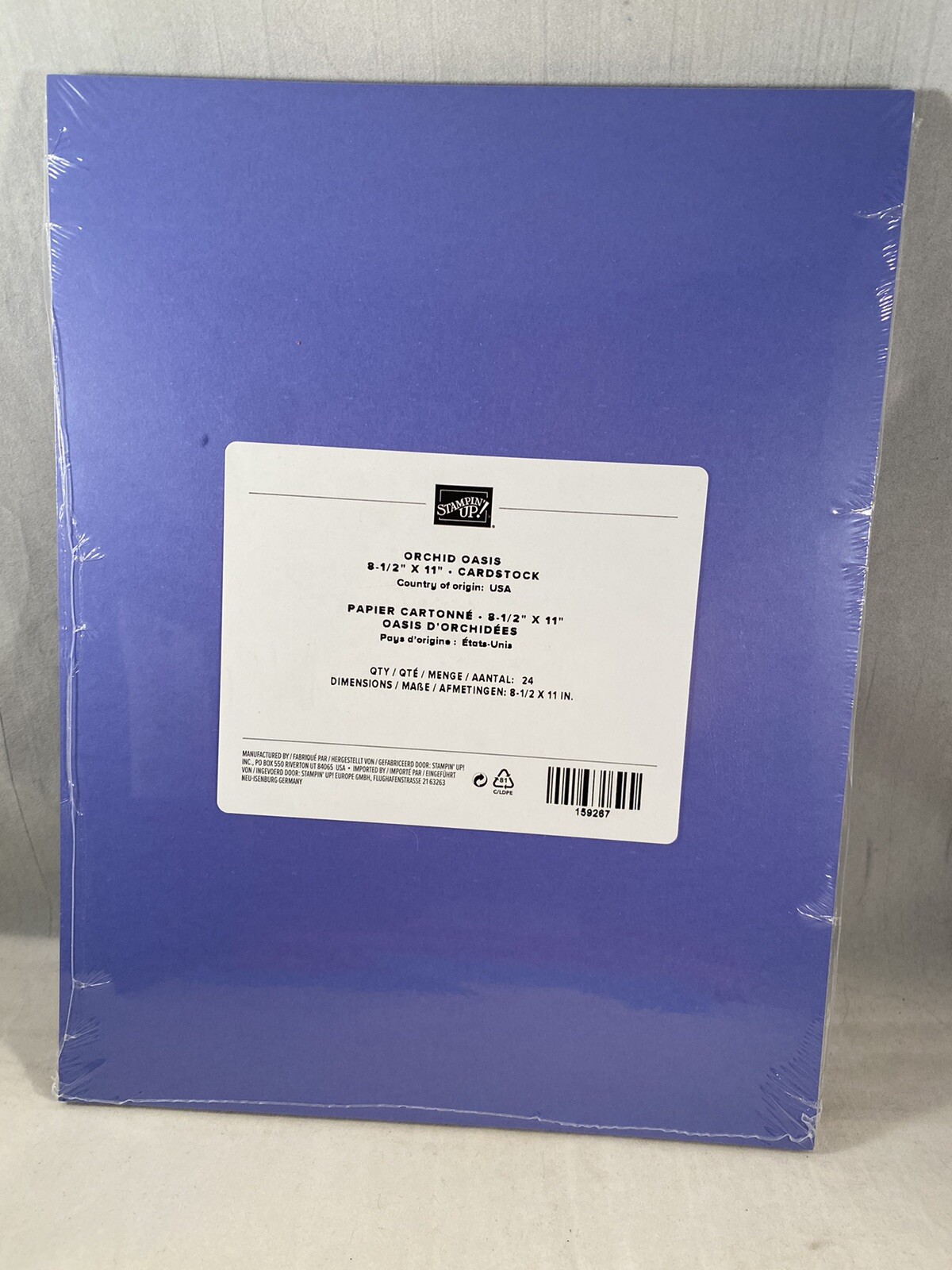 ORCHID OASIS cardstock Stampin Up 8.5 X 11  Retired A23 23-24 In Colors