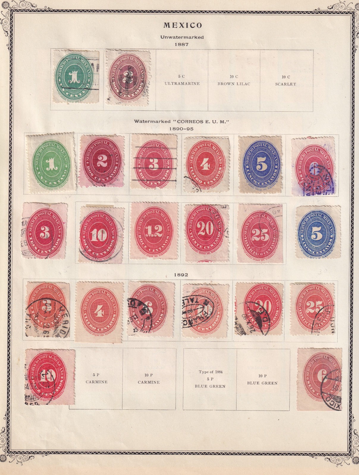 MEXICO - MINT AND USED COLLECTION ON ALBUM PAGES - DR. SCHULTZ ESTATE - Q198