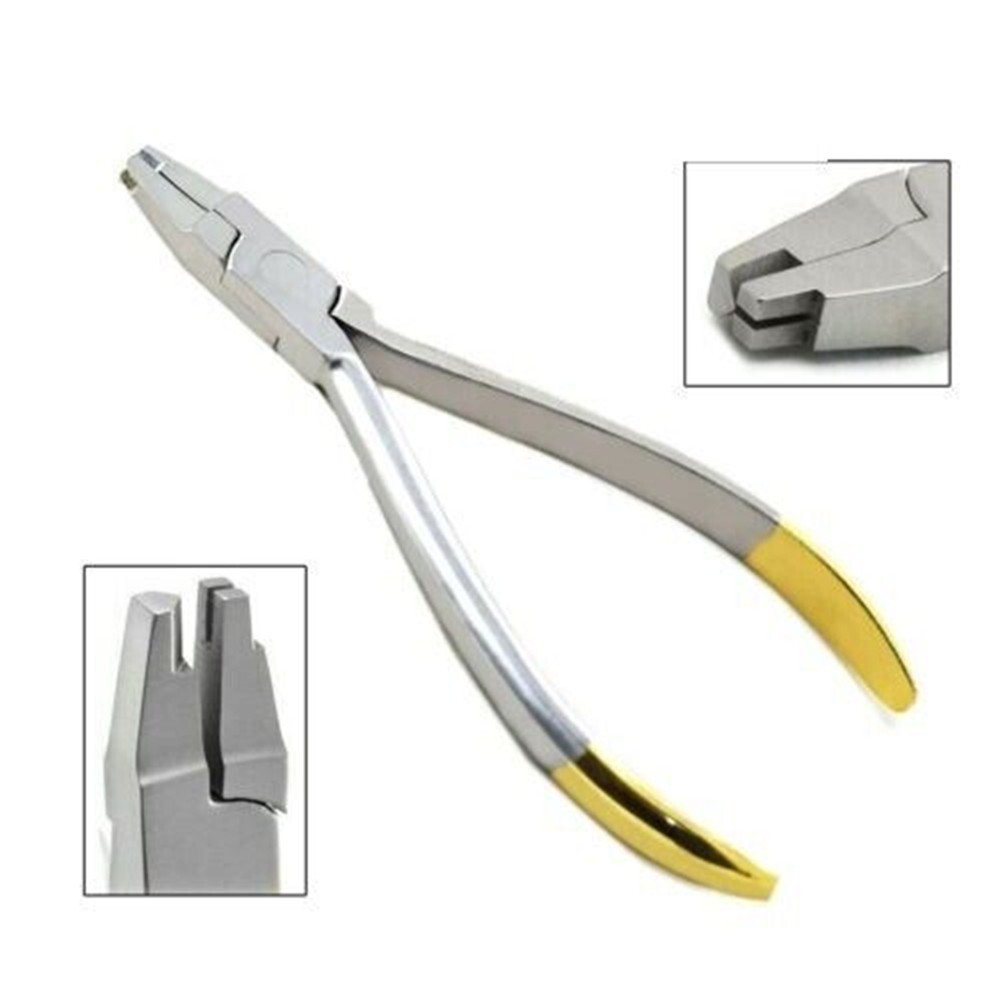 Dental Orthodontic Crimpable Hook Placement Pliers Free Hook Clamp Forceps Plier