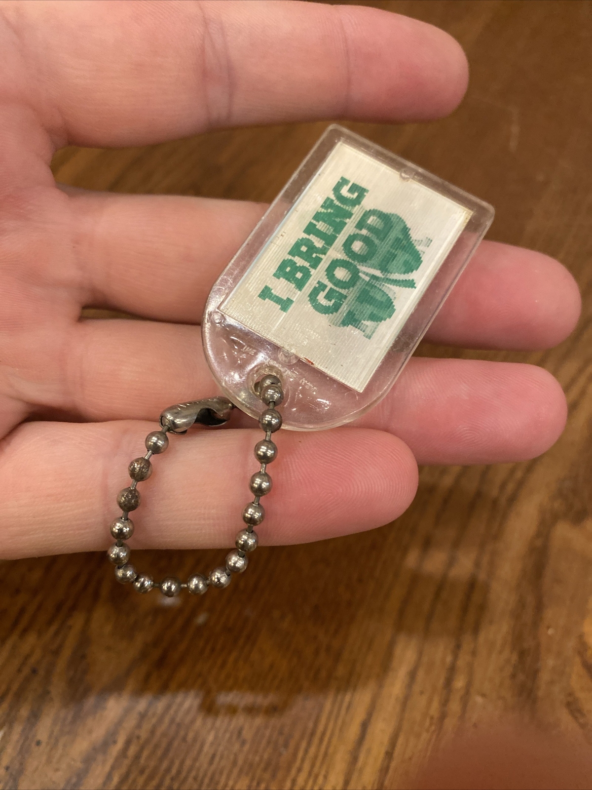 Vtg 1960’s SHORTEN DODGE DEALER SCRANTON PA GOOD LUCK ACTION LINE USA KEYCHAIN