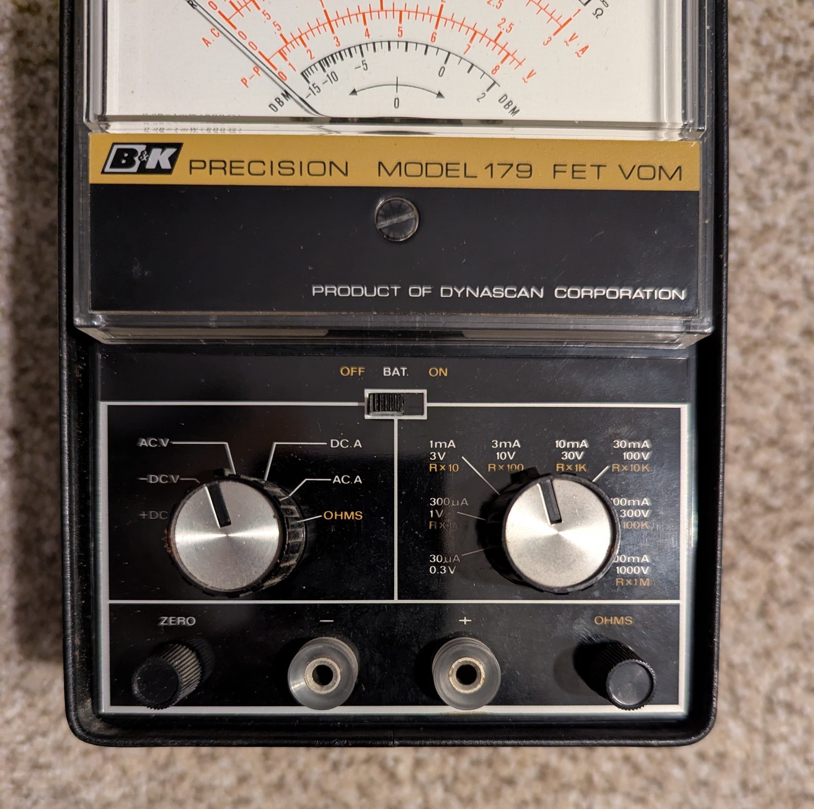 BK Precision Model 179 Get Vom. Dynascan Corp