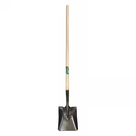Union Tools 40184 Square Point Shovel, 44 In L Hard Wood Handle