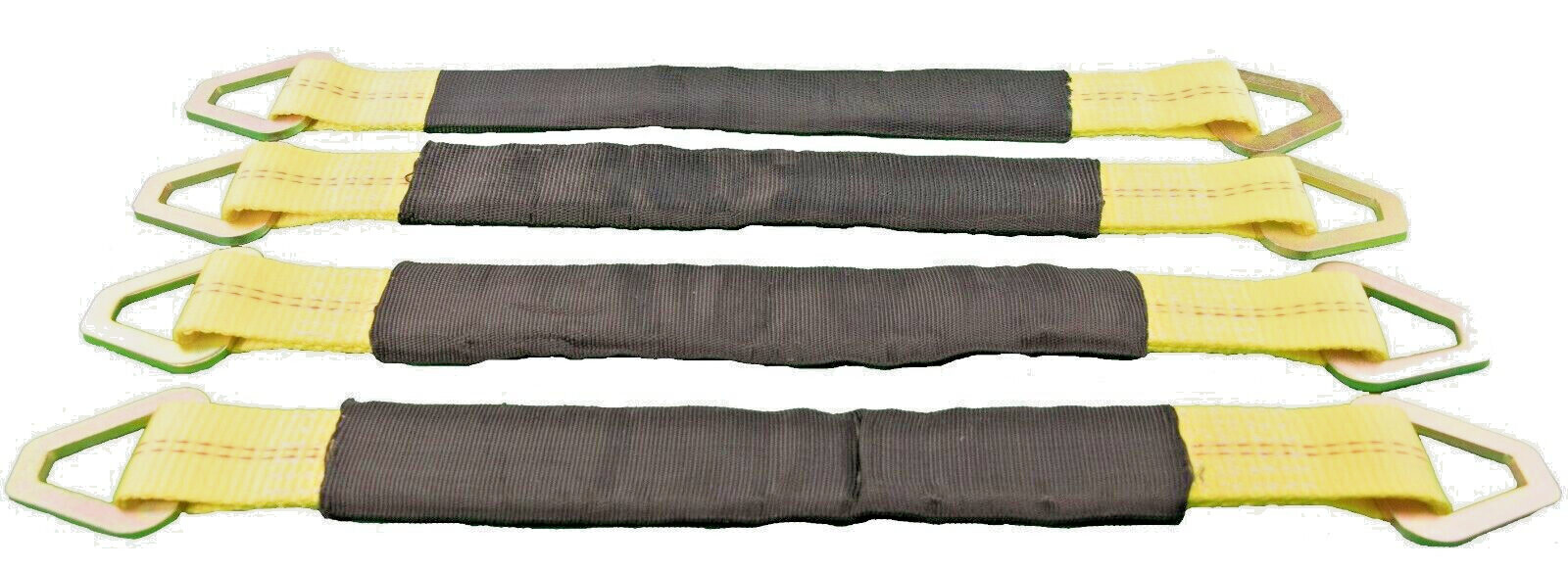 2" X 18" Tie Down Tow Axle Strap with D Ring – Pack of 4