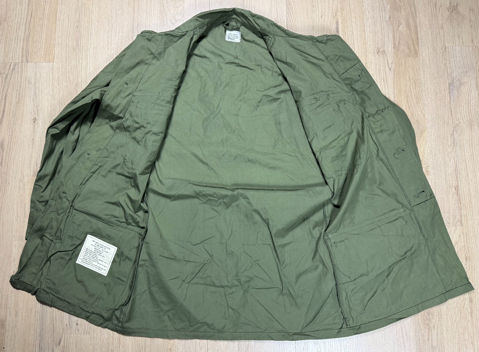 Vietnam War era US Army Military Jungle Fatigue Shirt Size X-Small XS DEAD STOCK