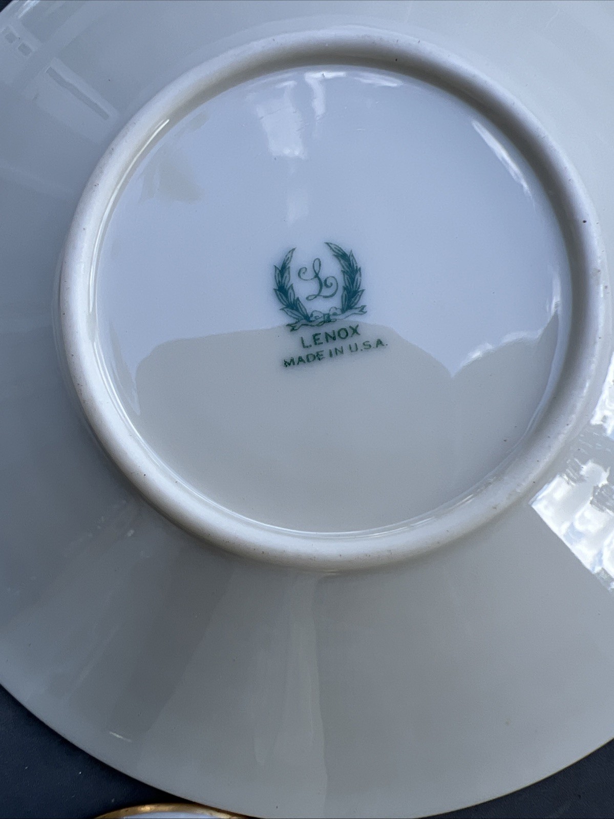 2 STERLING Silver (44.3g) SOLID SILVER + LENOX Cups & Saucers 1920-40 3”