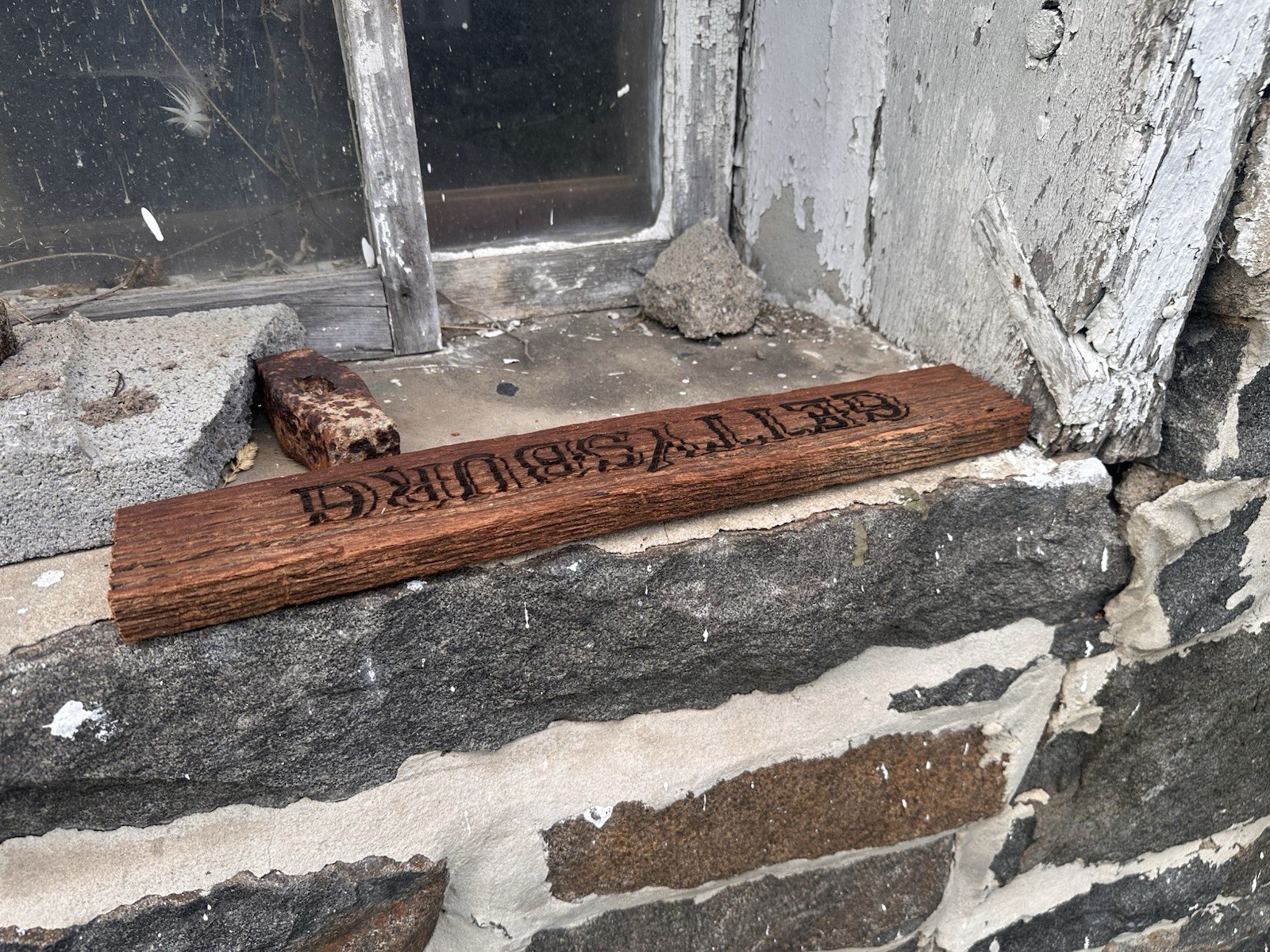 Gettysburg Sign Made From CIVIL WAR ERA Barn WOOD From The Plank Farm