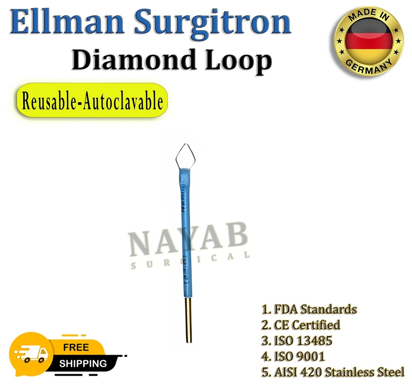 Ellman Surgitron Set of 14 Handpiece Electrodes Reusable - Tungsten Tips New CE