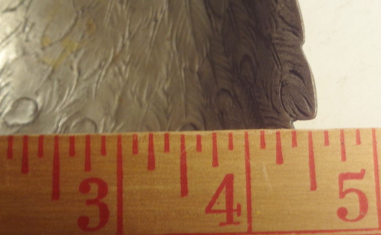 PR. ANTIQUE GERMAN SILVER full figure PEACOCK BON-BON serving TRAYS- HALLMARKED