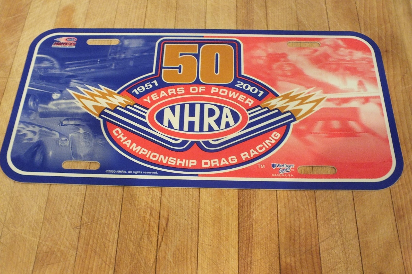 NHRA 50th Anniversary Licence Plate