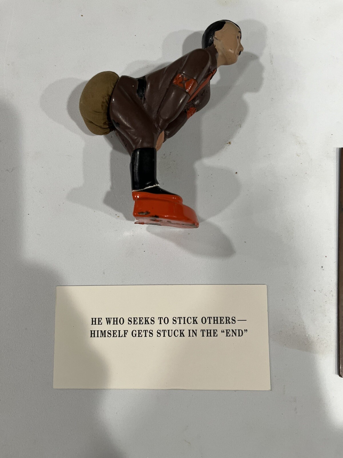 WWII Hard to find Home Front Pin Cushion Hitler- Tag Only