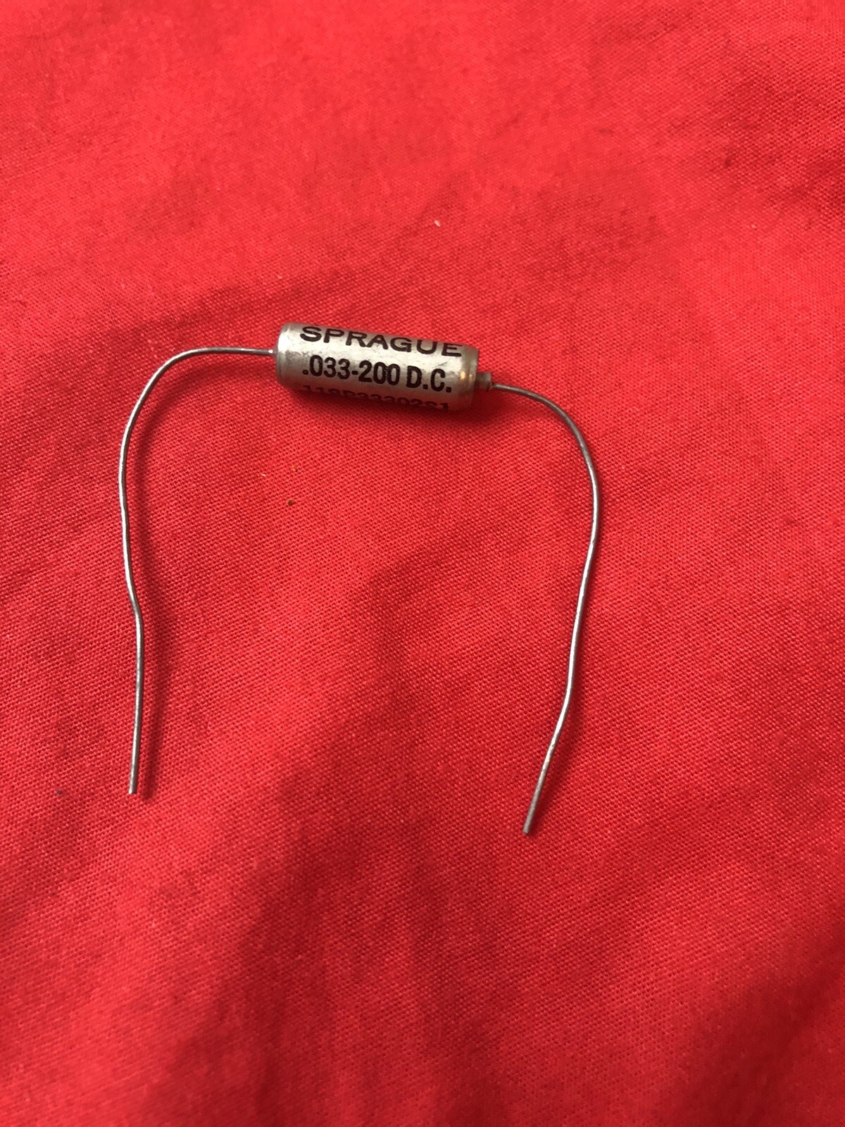 Sprague .033 uF 200V Vitamin Q PIO oil capacitor 118P tone cap audio grade 60s