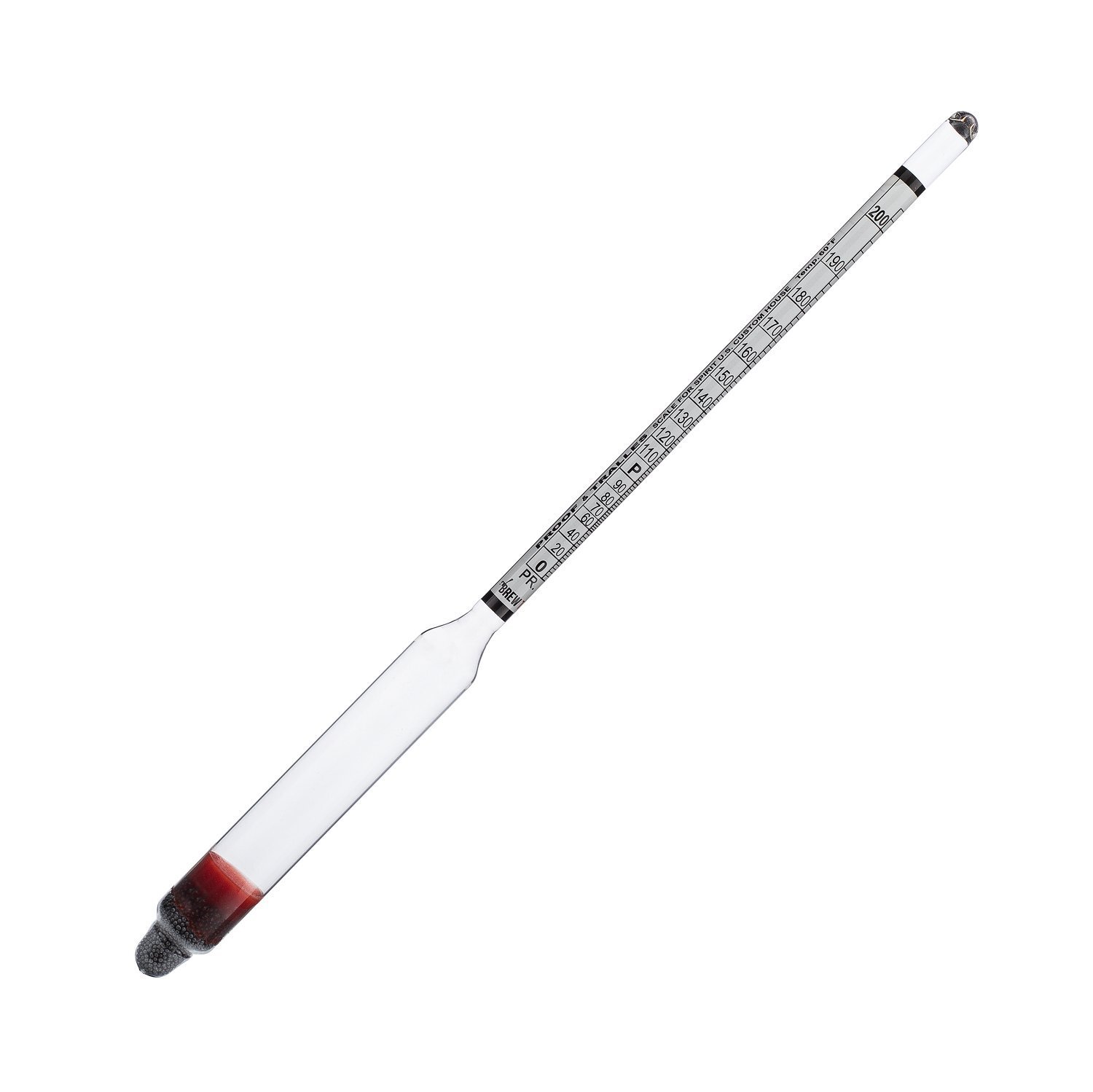 Hydrometer Alcohol 0-200 Proof and Tralle Proof Tester Distilling Spirit