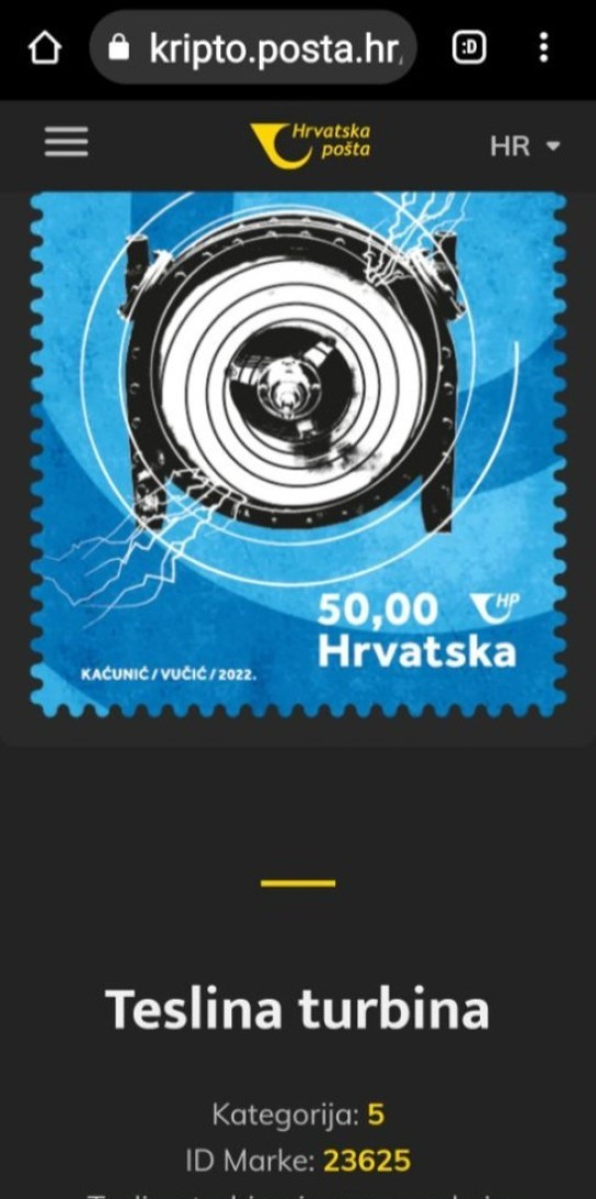 CROATIA 2022 , NICOLA TESLA ,5 STAMPS, FULL SET, Unusual