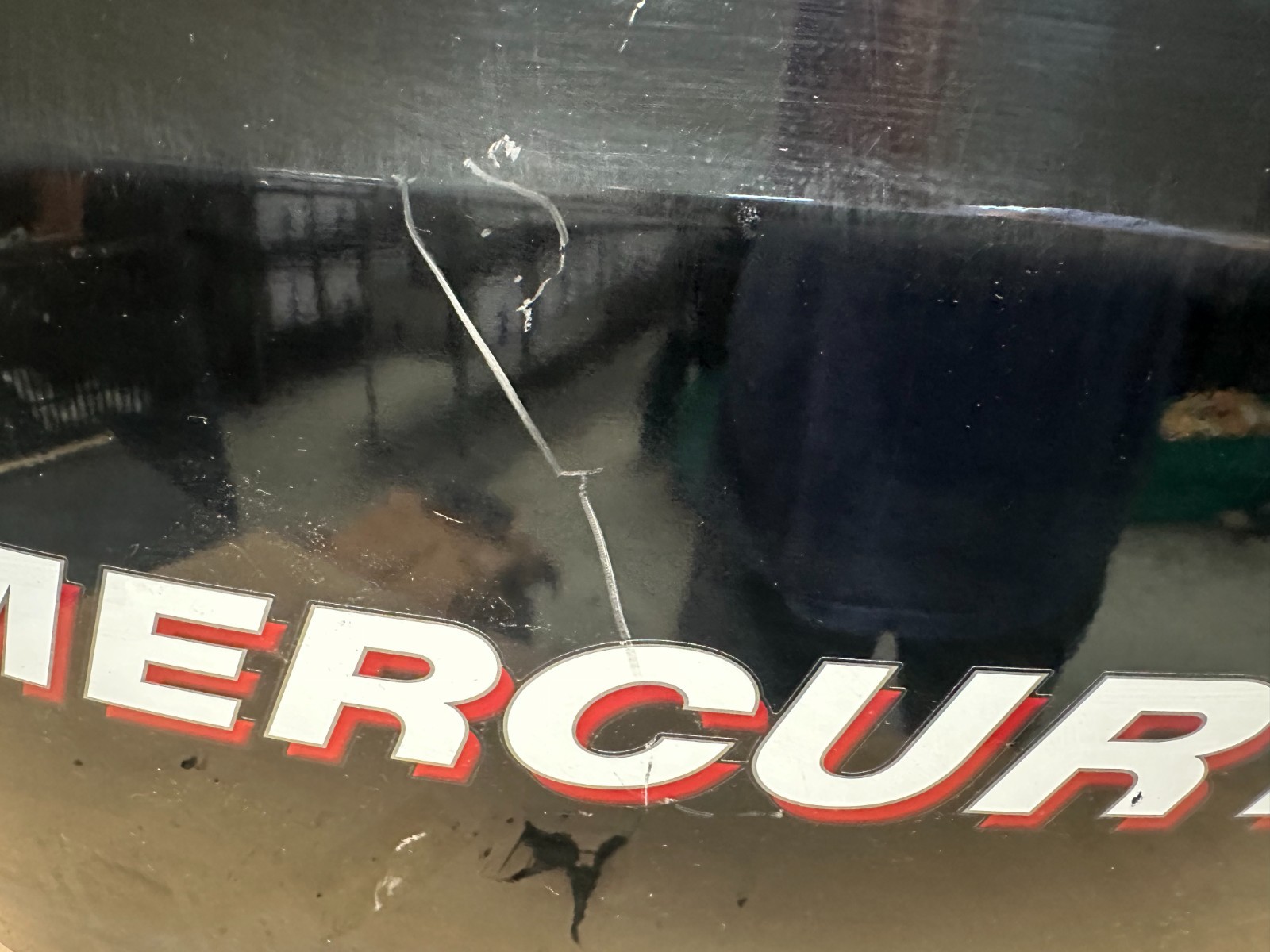 Clean Used Mercury 60 Hp 4-Stroke Efi Old Style Outboard Cowling Hood