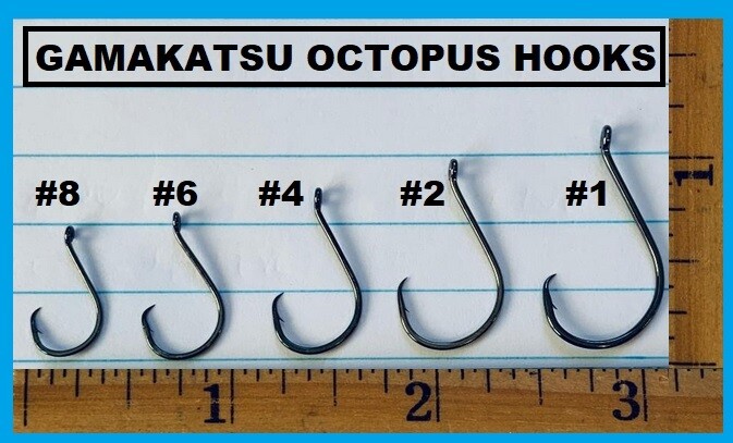 GAMAKATSU #208 OCTOPUS CIRCLE HOOK 25 HOOKS Value Pack NEW! PICK YOUR SIZE!