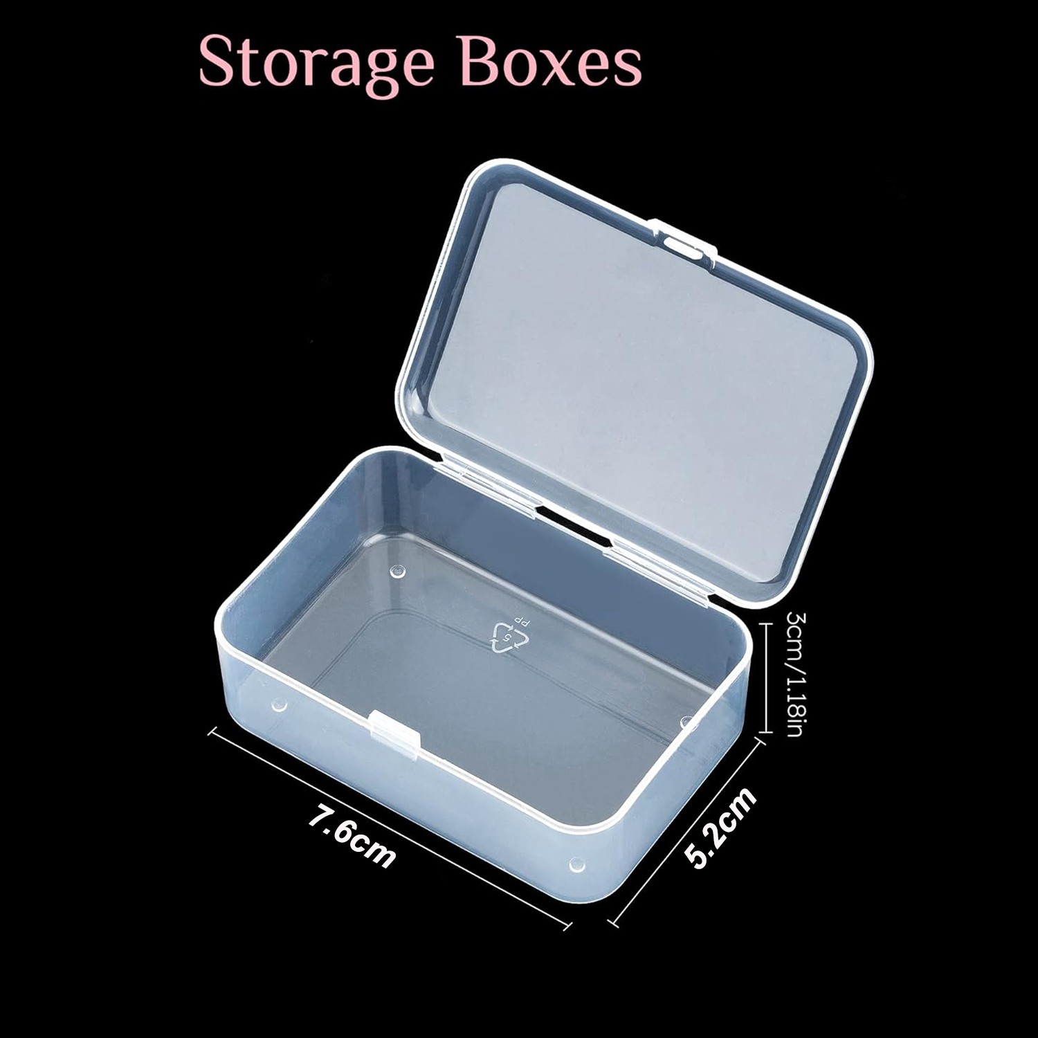 Small Plastic Storage Box Lidded Case Container Coin Screws Jewelry Travel Beads