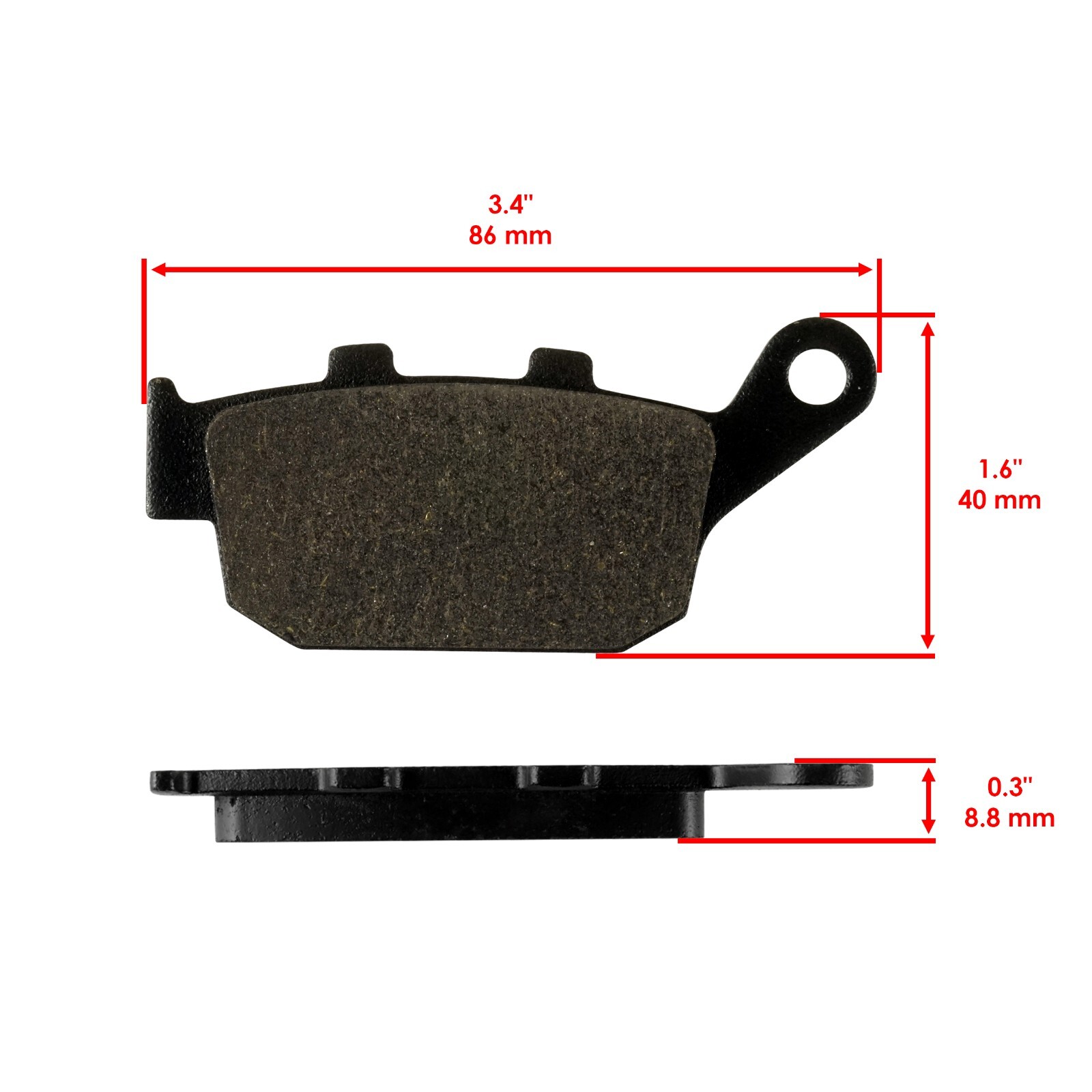 Front & Rear Brake Pads for Honda CBR250R 2011 2012 2013 Non-Abs