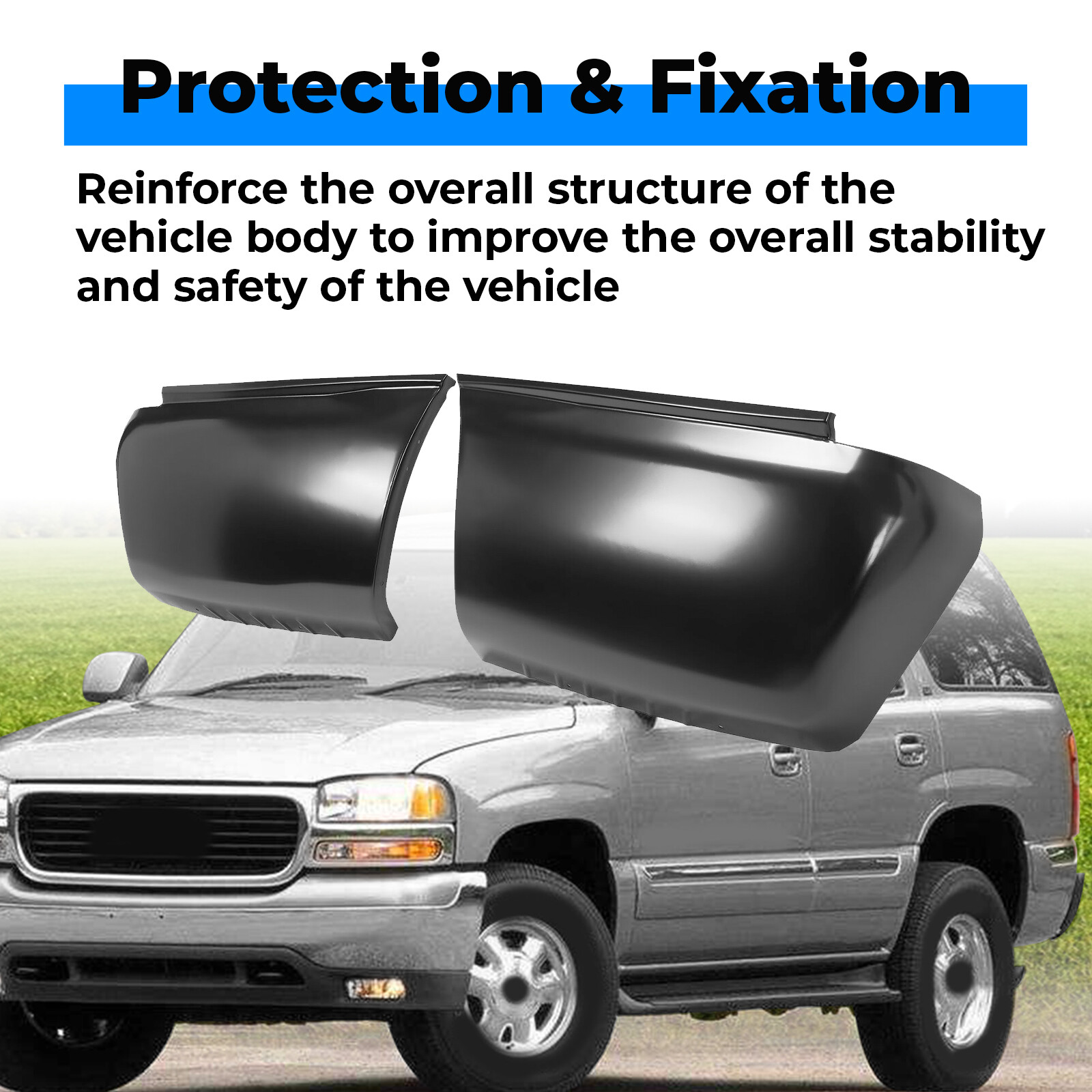 For 2000-2006 Chevrolet Suburban 1500 2500 Pair Lower Rear Quarter Panel Section