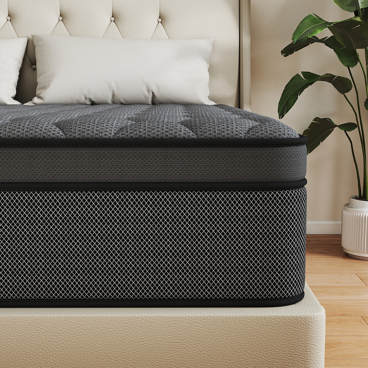 12"14" Mattress In a Box Gel Memory Foam Pocket Spring Twin Full Queen King Size