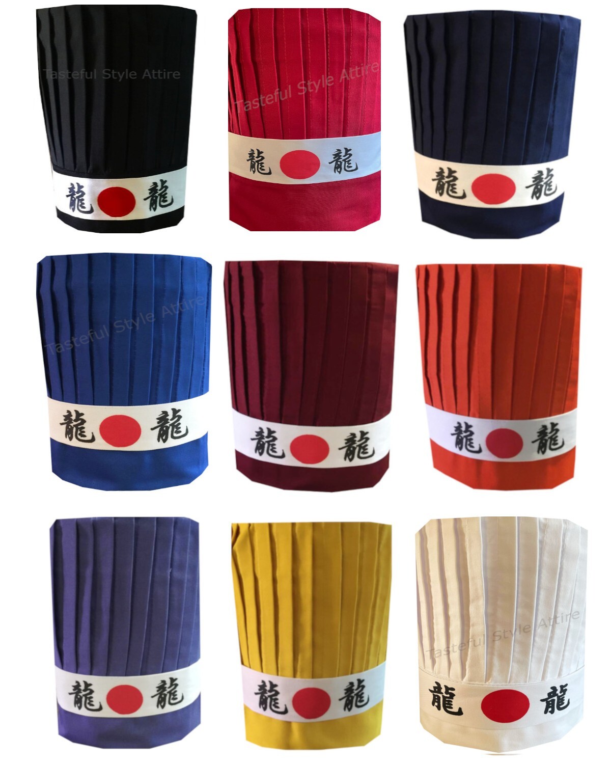 Hibachi Chef Tall Hat Headband Hibachi Chef Hat Set Classic Chef Tall Hat Set