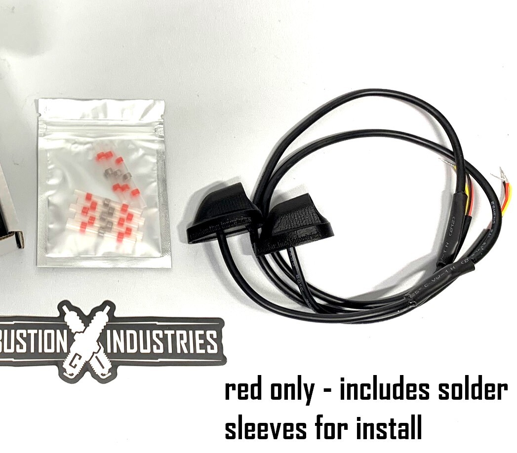 Micron RED LED Turn Signals Indicators Indian Scout/Rogue/Scout Bobber